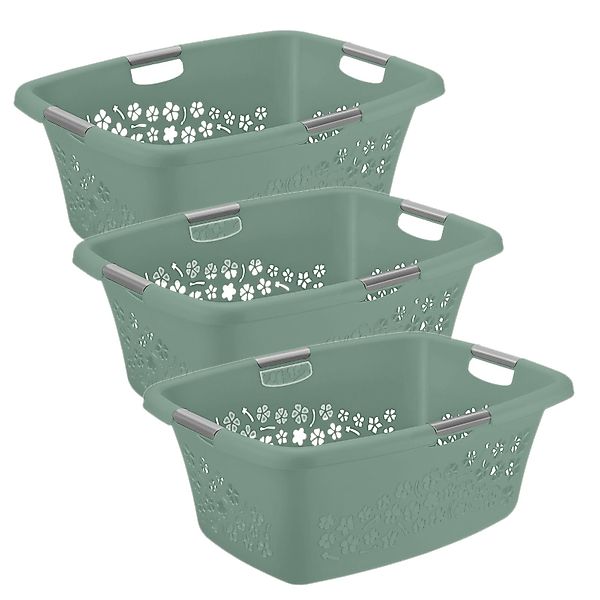 ROTHO Wäschekorb Flowers 3er-Set Wäschekorb 50l, günstig online kaufen