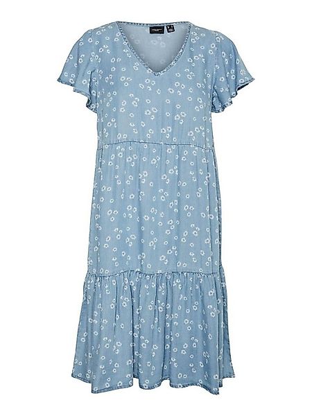 Vero Moda Sommerkleid Harper (1-tlg) Drapiert/gerafft günstig online kaufen