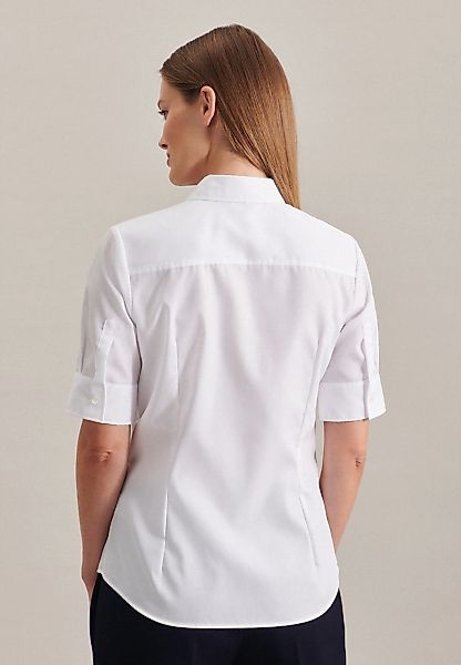seidensticker Hemdbluse Schwarze Rose Kurzarm Kragen günstig online kaufen