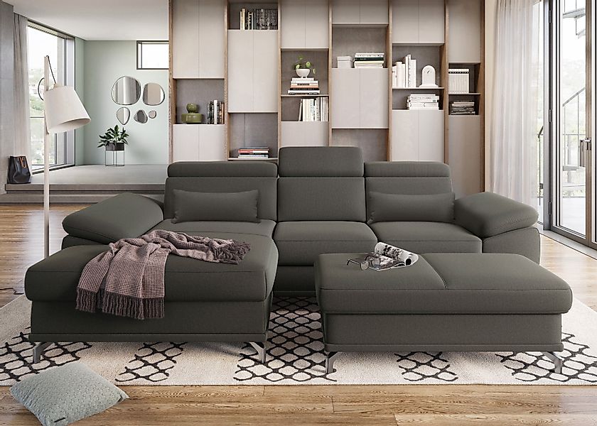 sit&more Ecksofa Cabrio L-Form, mit Sitztiefenverstellung, günstig online kaufen