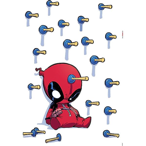 Komar Wandtattoo Deadpool Shootout Disney Deadpool Shootout B/L: ca. 50x70 günstig online kaufen