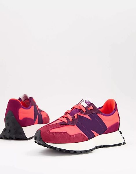 New Balance – 327 – Sneaker in Rosa und Rot günstig online kaufen