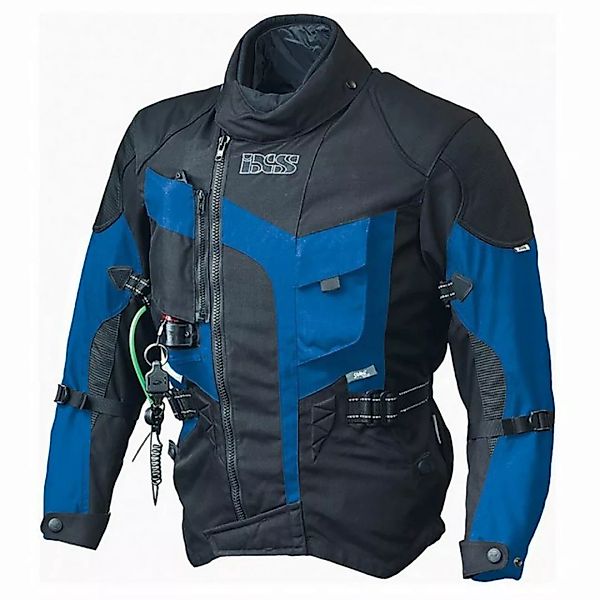 IXS Motorradjacke IXS Stunt Textiljacke mit Airbag Jacke blau schwarz Gr. L günstig online kaufen