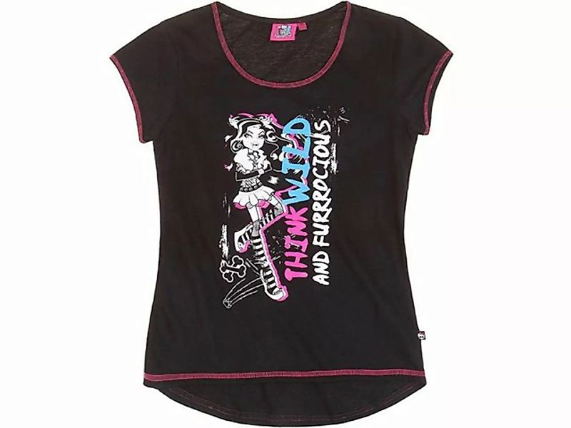Monster High T-Shirt T-Shirt Clawdeen Wolf schwarz günstig online kaufen