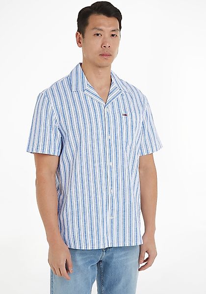 Tommy Jeans Kurzarmhemd TJM STRIPE LINEN günstig online kaufen