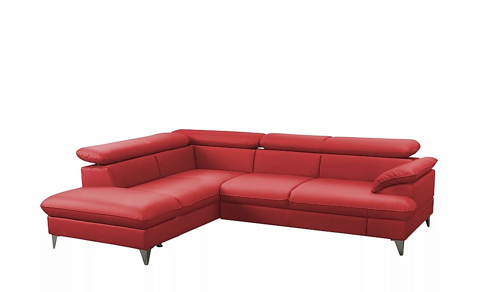 uno Ecksofa aus Kunstleder David ¦ rot ¦ Maße (cm): B: 208 H: 74 T: 256.0 P günstig online kaufen