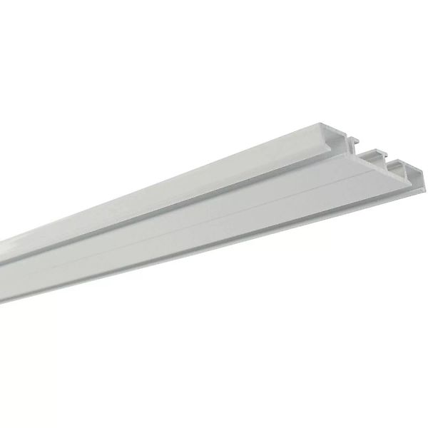 Gardinia Aluminium-Vorhangschiene 2-läufig Weiß 150 cm günstig online kaufen