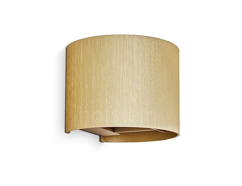 hofstein Wandleuchte »Vaccina« moderne Wandlampe aus Metall in Goldfarben, günstig online kaufen