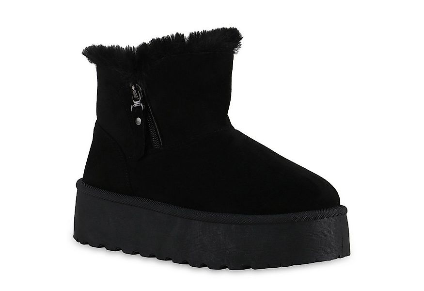 VAN HILL 840870 Winterstiefelette Damen Warm Gefütterte Winter Boots Bequem günstig online kaufen