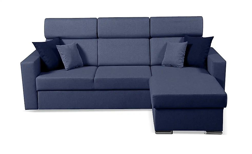 Ecksofa  Mils ¦ blau ¦ Maße (cm): B: 215 H: 97 Polstermöbel > Sofas > Eckso günstig online kaufen