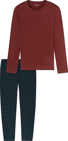 Schiesser Pyjama Herren-Schlafanzug Single-Jersey gemustert günstig online kaufen