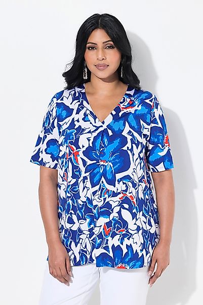 Ulla Popken T-Shirt Slinkyshirt Blüten Classic günstig online kaufen