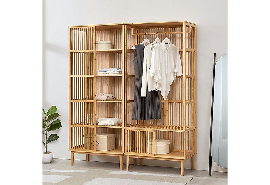 en.casa Garderoben-Set, (2-St., bestehend aus 1 x Garderobenständer und 1 x günstig online kaufen