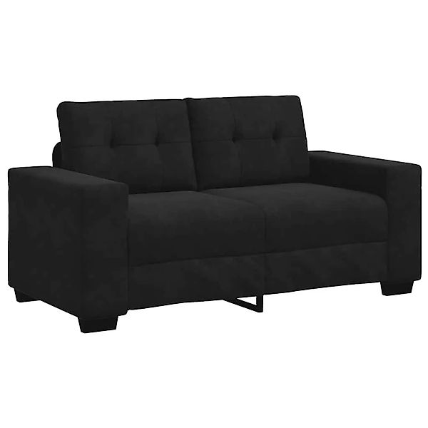 vidaXL Zweisitzer-Sofa Schwarz 120 cm Samt 4105115 günstig online kaufen