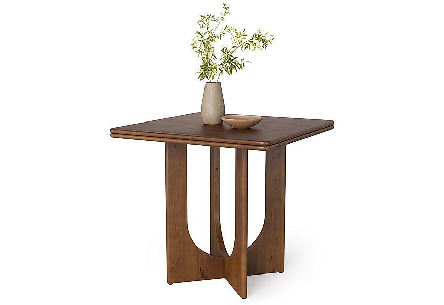 Tribesigns Esstisch Massivholz Küchentisch, Quadratisch 80 cm Klein Esszimm günstig online kaufen