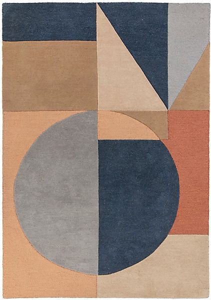FLAIR RUGS Wollteppich »Esre, geometrisch und abstrakt«, rechteckig, 9 mm H günstig online kaufen