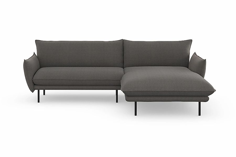 andas Ecksofa "Stine L-Form", Besonderes Design durch Kissenoptik und Keder günstig online kaufen