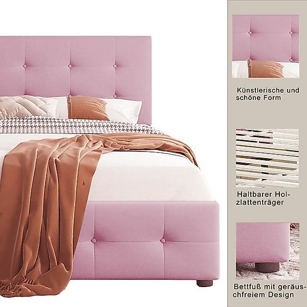 STILVORA Polsterbett 90x200 Kinderbett mit Matratze,Jugendbett mit Stauraum günstig online kaufen