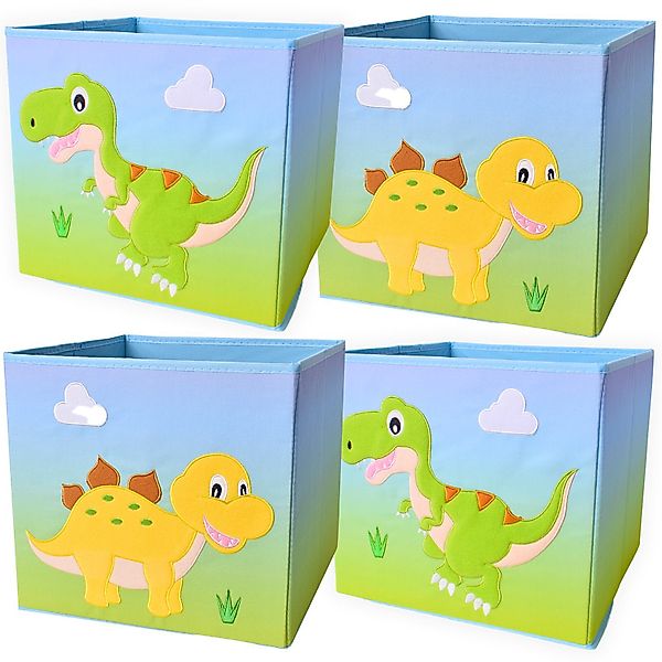 TE-Trend Spielzeugtruhe Aufbewahrungsbox Dinosaurier Box Motiv günstig online kaufen