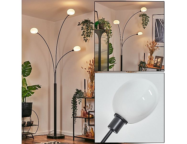 hofstein Stehlampe Stehlampe aus Metall in Schwarz/Weiß, ohne Leuchtmittel, günstig online kaufen