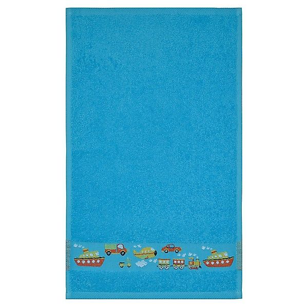 Dyckhoff Handtuch Dyckhoff Kinderfrottierserie 'Auto' Türkis, günstig online kaufen