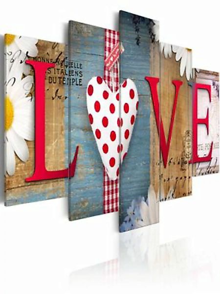 artgeist Wandbild LOVE - handmade mehrfarbig Gr. 200 x 100 günstig online kaufen