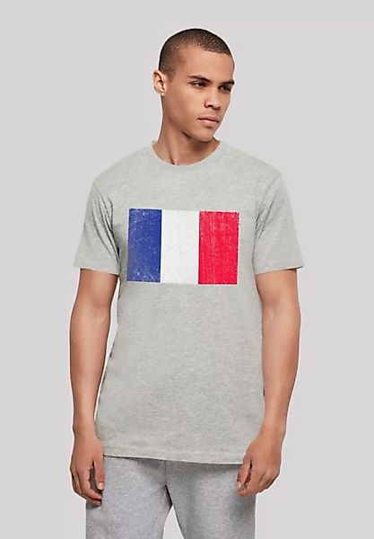 F4NT4STIC T-Shirt Frankreich Flagge France distressed Print günstig online kaufen