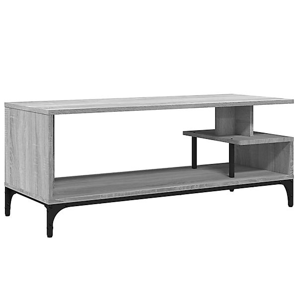 VidaXL TV-Schrank Grau Sonoma 102x40x41 cm Holzwerkstoff und Stahl günstig online kaufen