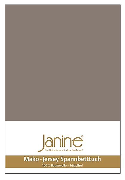 Janine Spannbettlaken "MAKO-FEINJERSEY 5007" aus 100% Baumwolle, für Matrat günstig online kaufen