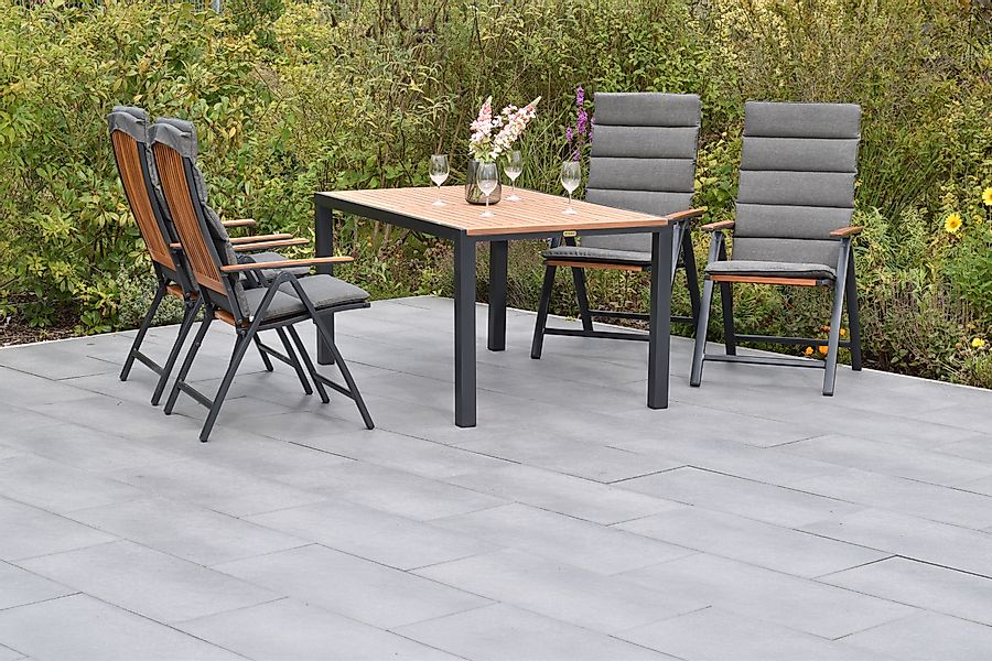 MERXX Garten-Essgruppe »»Athos«« Set, Inkl. Auflagen, 5-fach verstellbare R günstig online kaufen
