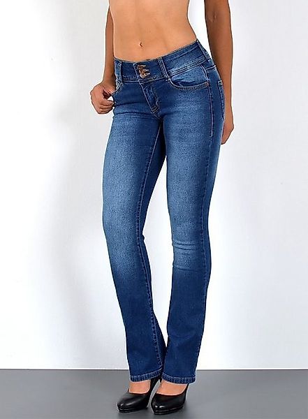 ESRA Bootcut-Jeans Damen Schlaghose Bootcut Jeans günstig online kaufen