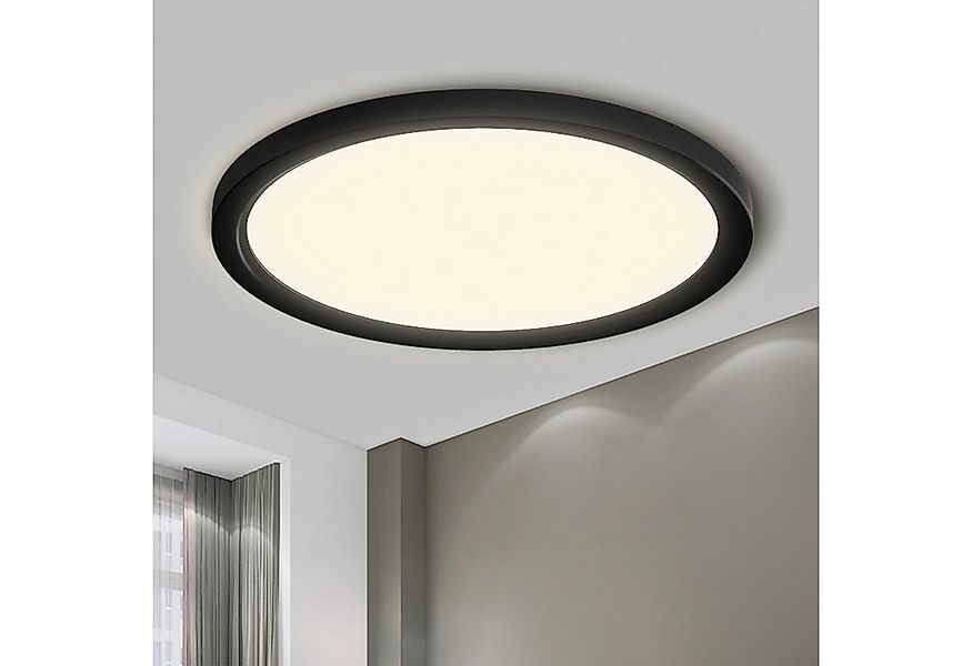 LQWELL LED Deckenleuchte Rund Flach LED Deckenlampe 2 Stück, 18W,1600LM, LE günstig online kaufen