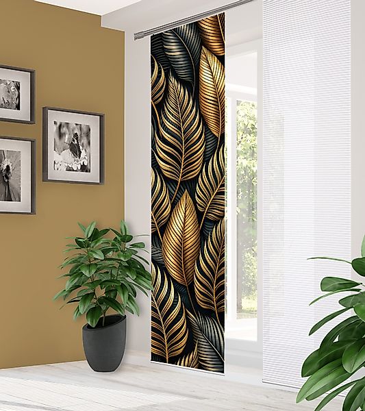 HOME in green Schiebegardine ZEDRIC (1 günstig online kaufen