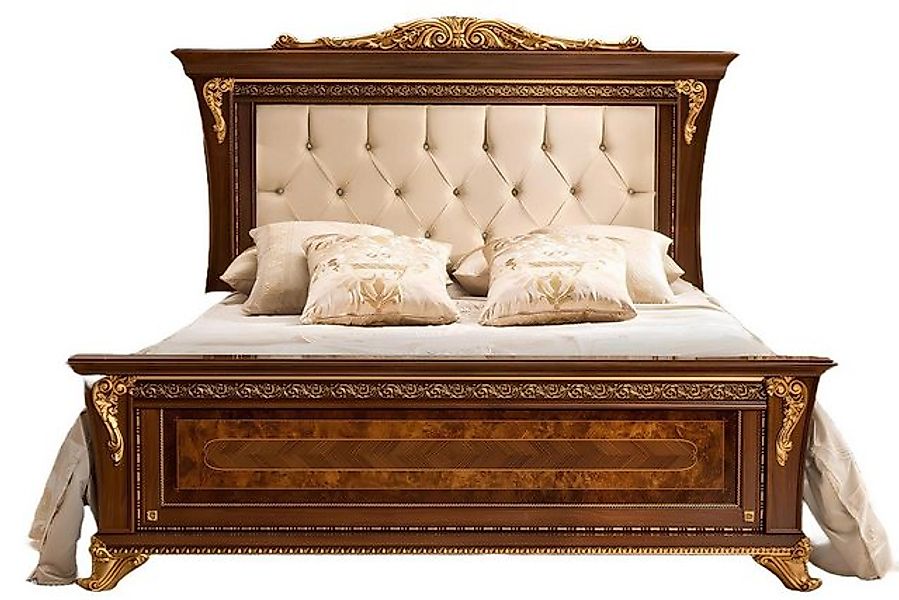 JVmoebel Bett Doppelbett Massivholz Schlafzimmer Betten Möbel MobilPiu Luxu günstig online kaufen