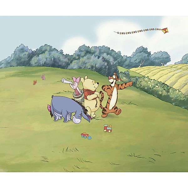 Komar Vlies Fototapete Disney Winnie the Pooh Adventure Bunt günstig online kaufen