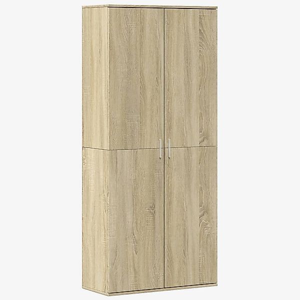 vidaXL Fächerschrank Highboard Sonoma-Eiche 80x35x180 cm günstig online kaufen