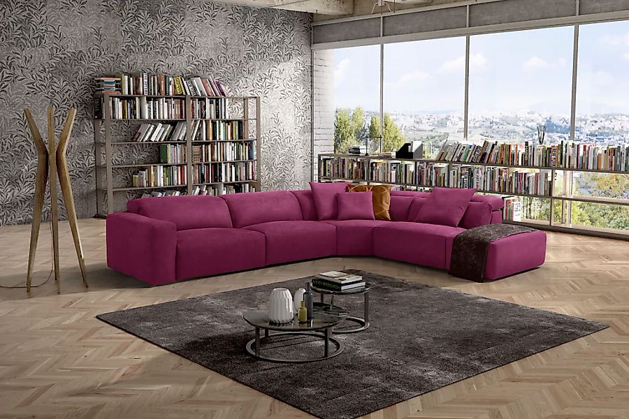 Egoitaliano Ecksofa "Beverly, extravangantes Designsofa mit erstklassigem S günstig online kaufen