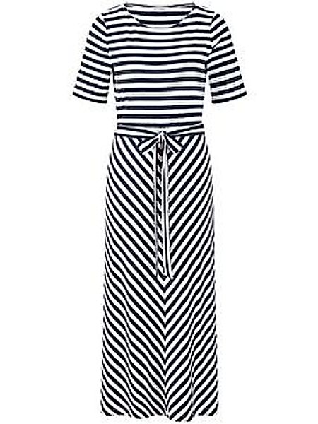 Kleid Rundhals-Ausschnitt Peter Hahn blau günstig online kaufen