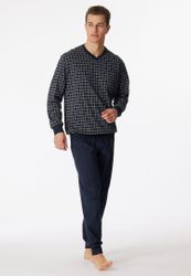 Schiesser Schlafanzug "Dark Sapphire" 2 Stk. tlg., mit klassischem Karo-Mus günstig online kaufen