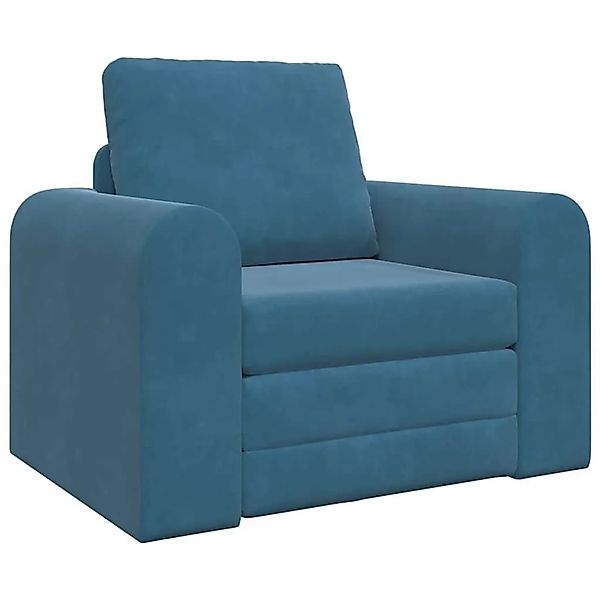 vidaXL Schlafsofa Blau 98 x 71 x 83 cm Samt 4106665 günstig online kaufen