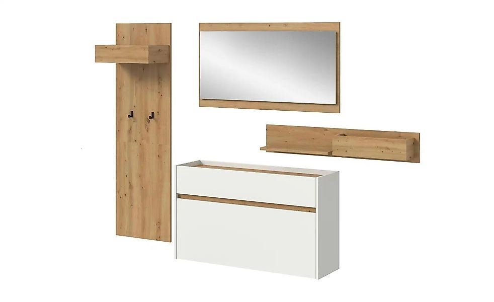 Garderobenkombination   ¦ weiß ¦ Maße (cm): B: 192 H: 205 Garderoben & Klei günstig online kaufen