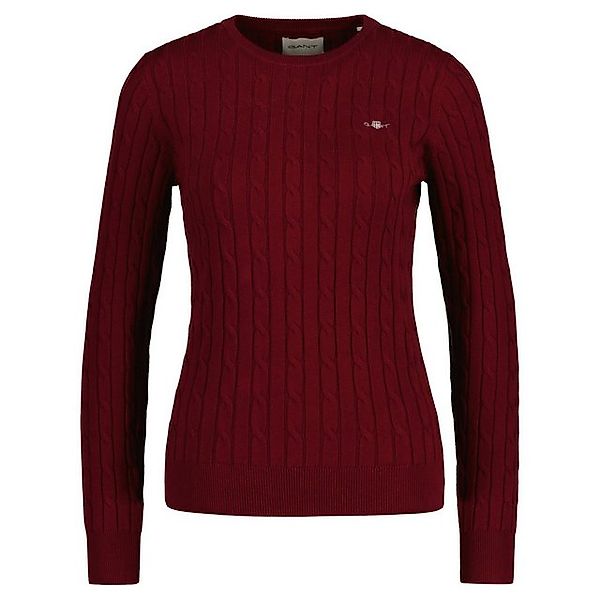 Gant Sweatshirt STRETCH COTTON CABLE C-NECK günstig online kaufen
