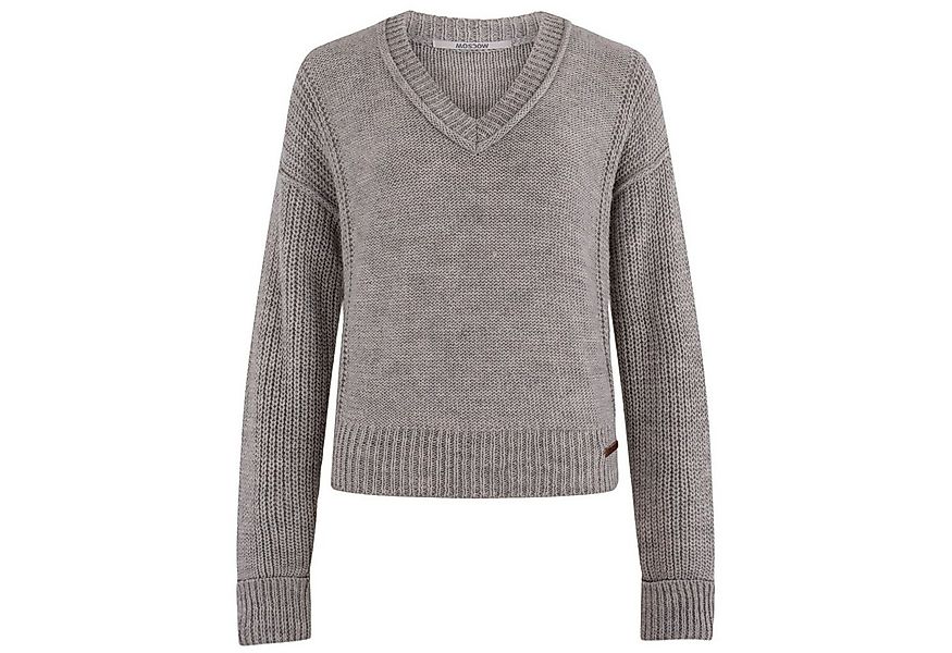 Moscow Design V-Ausschnitt-Pullover Diana Pullover mit V-Ausschnitt in Grau günstig online kaufen