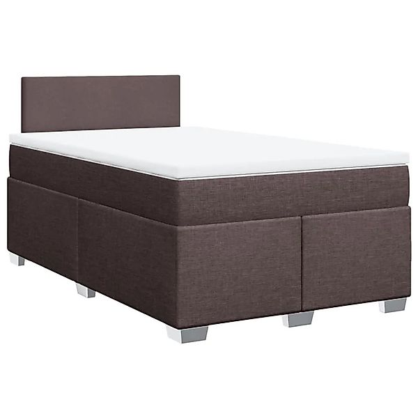 vidaXL Boxspringbett mit Matratze Dunkelbraun 120x190 cm Stoff 3288123 günstig online kaufen