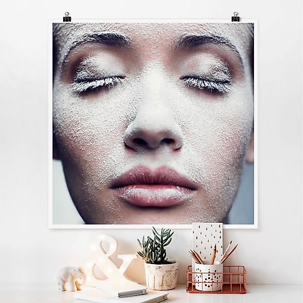 Poster - Quadrat Frosty Close Up günstig online kaufen