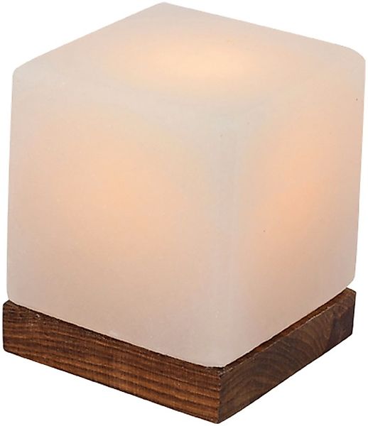 HIMALAYA SALT DREAMS Salzkristall-Tischlampe »Kubus«, Leuchtmittel E14   Le günstig online kaufen