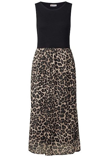 STREET ONE Midikleid – Ärmelloses Sommerkleid mit Chiffon-Rock und Animal P günstig online kaufen