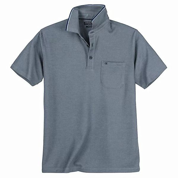 CASAMODA Poloshirt Große Größen Poloshirt easy care blau-silber melange Cas günstig online kaufen