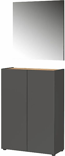 GERMANIA Garderoben-Set "Alviano" 2 Stk. tlg. mit eckigem Spiegel, optional günstig online kaufen