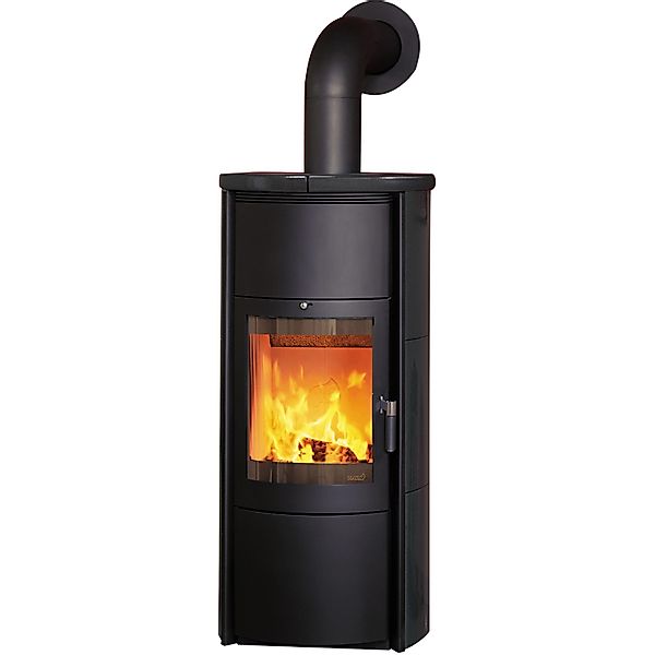 Hark Keno Eco plus Kaminofen Ofenkacheln Meteorschwarz 5 kW mit Automatik günstig online kaufen